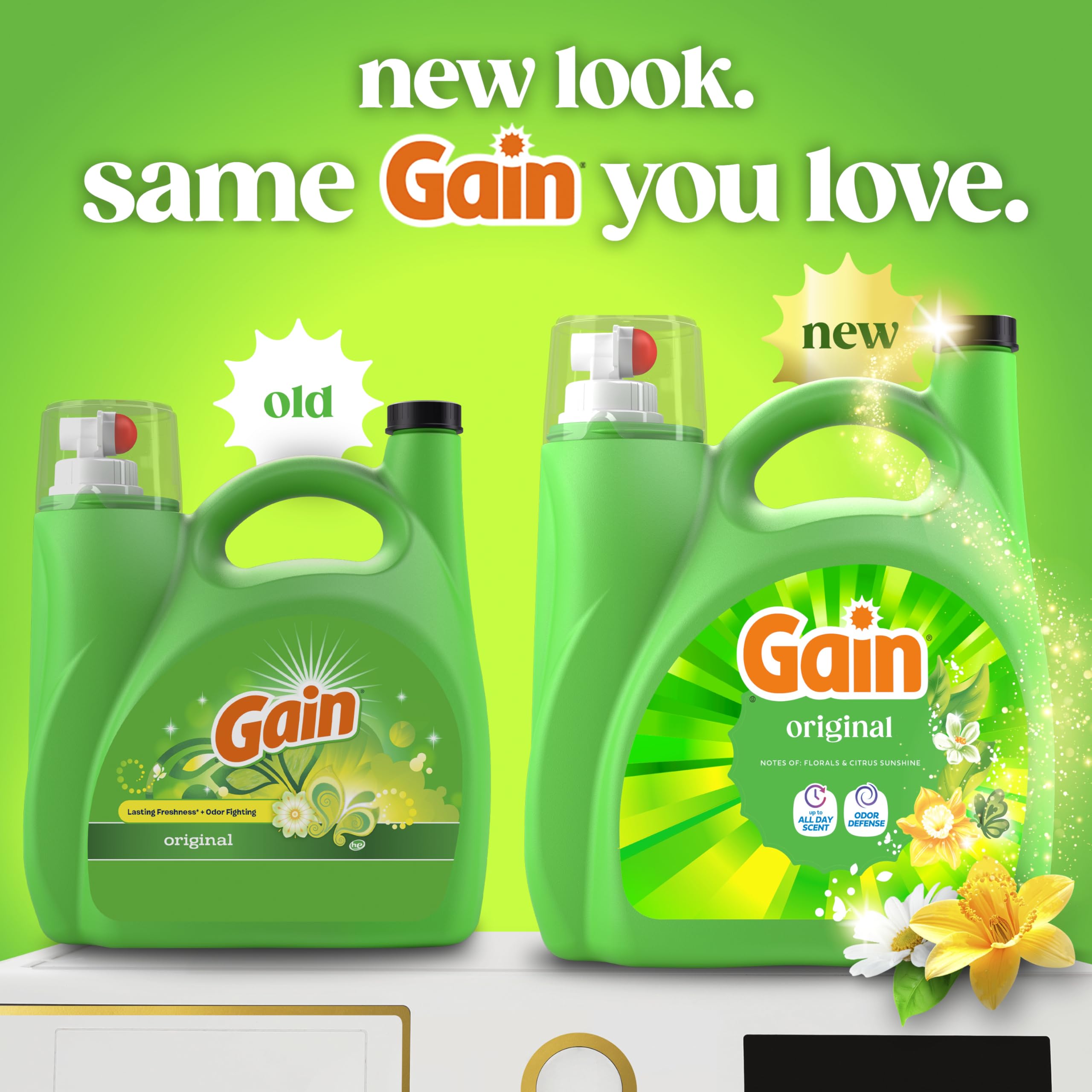 Gain Aroma Boost Liquid Laundry Detergent, Original Scent, HE Compatible, 107 Loads, 4.55L 🍁 All In One Marketplace Canada