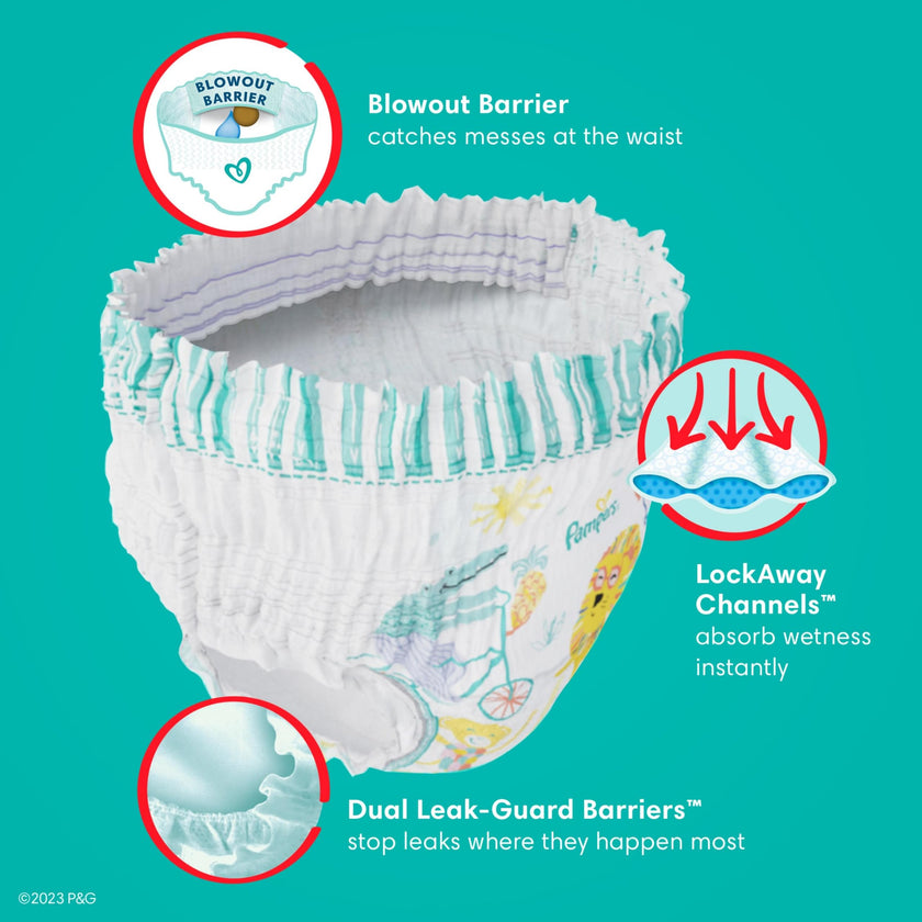 Pampers Cruisers 360 Pull-On Diapers, Size 4 (22-37 lbs), Babyproof up to 100% leakproof diaper1 Pack (Count of 144) 🍁 All In One Marketplace Canada
