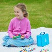 PLUS PLUS - 600 Pcs 12 x 20 mm Blue Metal Travel Case Building Blocks 🍁 All In One Marketplace Canada