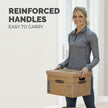 Bankers Box SmoothMove Moving Boxes with No-Tape Assembly, Lift -Off Lids And Easy-Carry Handles, 10