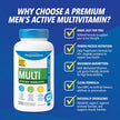 Progressive Advanced Daily Multivitamin for Active Men, with Quercetin, Maca, Ashwagandha, and Siberian Ginseng. Supports Immune Health, Muscle Function, and Energy, 100% Complete, Canadian-Made 120 Count 🍁 All In One Marketplace Canada