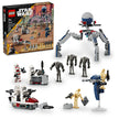 LEGO Star Wars Clone Trooper & Battle Droid Battle Pack Set for Kids, Buildable Toy Speeder Bike Vehicle, Tri-Droid and Defensive Post, Collectible, Gift for Boys and Girls Aged 7 and Up, 75372 🍁 All In One Marketplace Canada