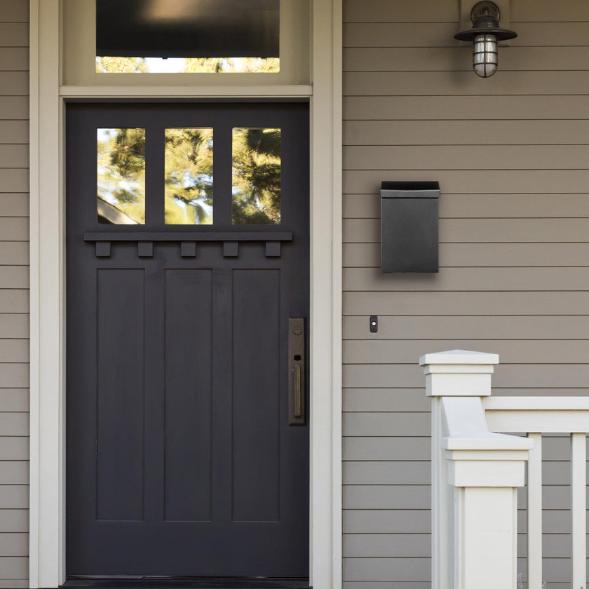 Architectural Mailboxes Modern Heritage Wall Mount Mailbox, Black, Small 🍁 All In One Marketplace Canada