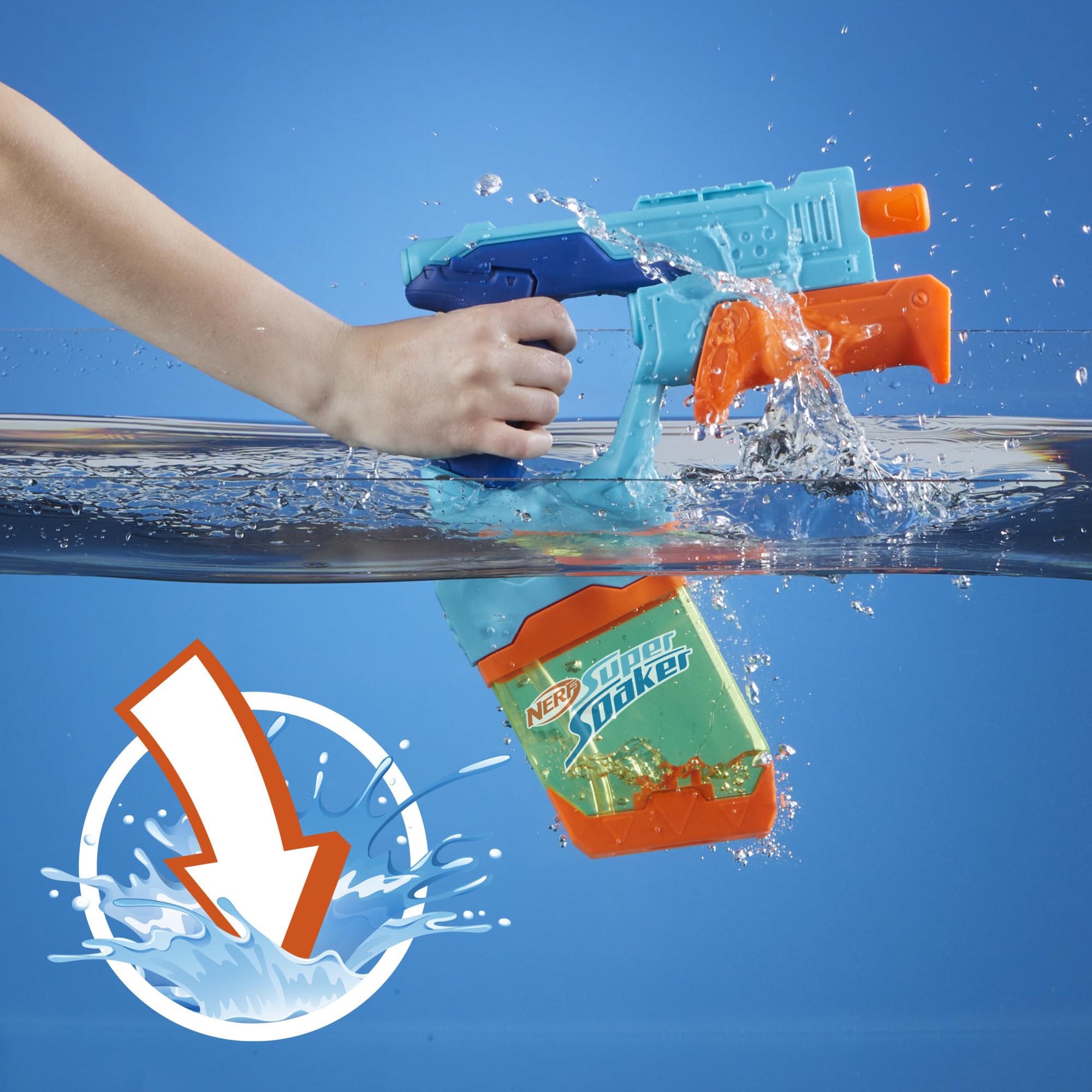 Nerf Super Soaker Dunk-Fill 2-Pack, 2 Water Blasters, Easy Instant Fill Tanks, Just Dunk & Go, 10.1 Fluid Ounce Tanks, Water Toys, Ages 6+ 🍁 All In One Marketplace Canada
