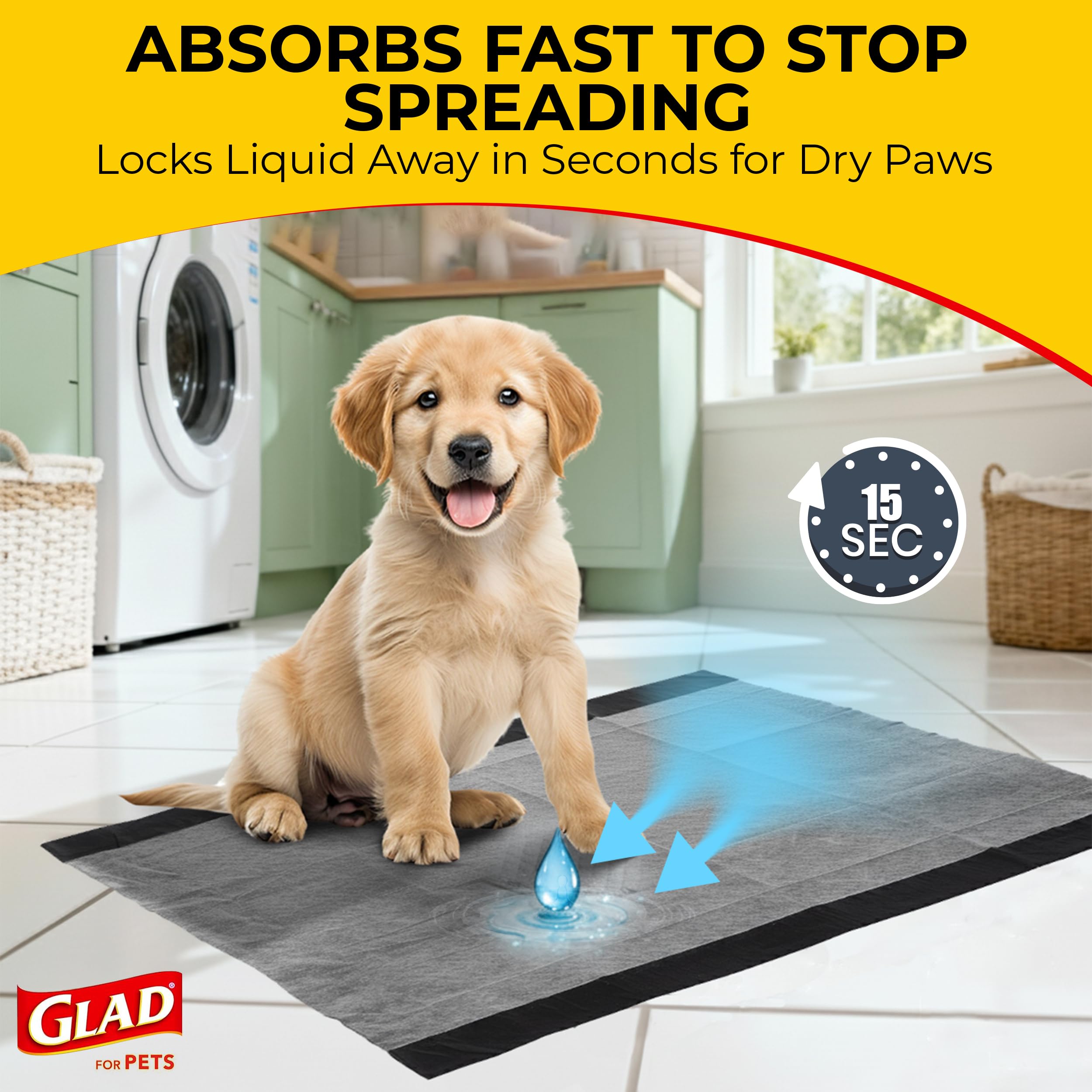 Glad for Pets XL Charcoal Training Pads for Dogs and Puppies, 50 Count 🍁 All In One Marketplace Canada