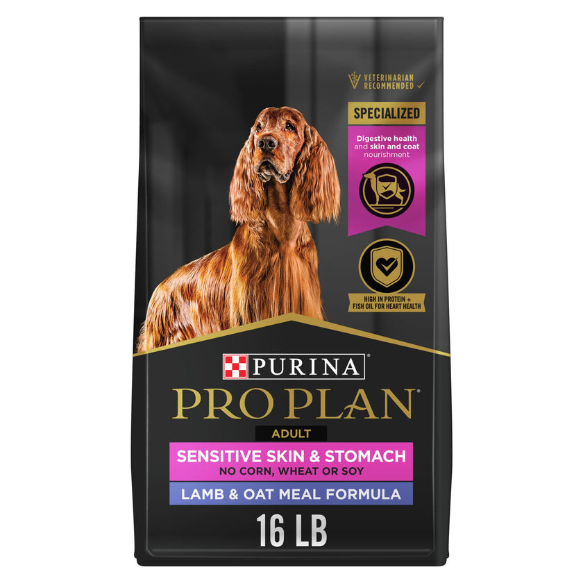 Purina Pro Plan Sensitive Skin & Stomach Dry Dog Food, Lamb & Oat Meal - 7.26 kg Bag 🍁 All In One Marketplace Canada