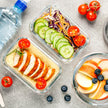 VERONES 10 Pack Glass Meal Prep Containers, Airtight & Stackable Glass Food Storage Containers Set with Lids,Exclusive of BPA,for Microwave, Oven, Freezer & Dishwasher,Grey 🍁 All In One Marketplace Canada