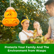 Aspectek Yellow Wasp Trap, 2 Pack, Outdoor Hanging Hornet, Yellow Jacket and Fly Catcher for Yard and Patio, Reusable, Easy Fill, Leak-Proof, Protect Garden, Patio, BBQ, Apple, Pear Trees, Berries 🍁 All In One Marketplace Canada