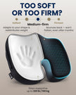 5 STARS UNITED Seat Cushion - Memory Foam Chair Cushion for Tailbone Pain Relief - Ergonomic Support for Coccyx, Sciatica & Butt - Office, Desk & Gaming Chair, Car Seat, Wheelchair, Airplane, Black 🍁 All In One Marketplace Canada