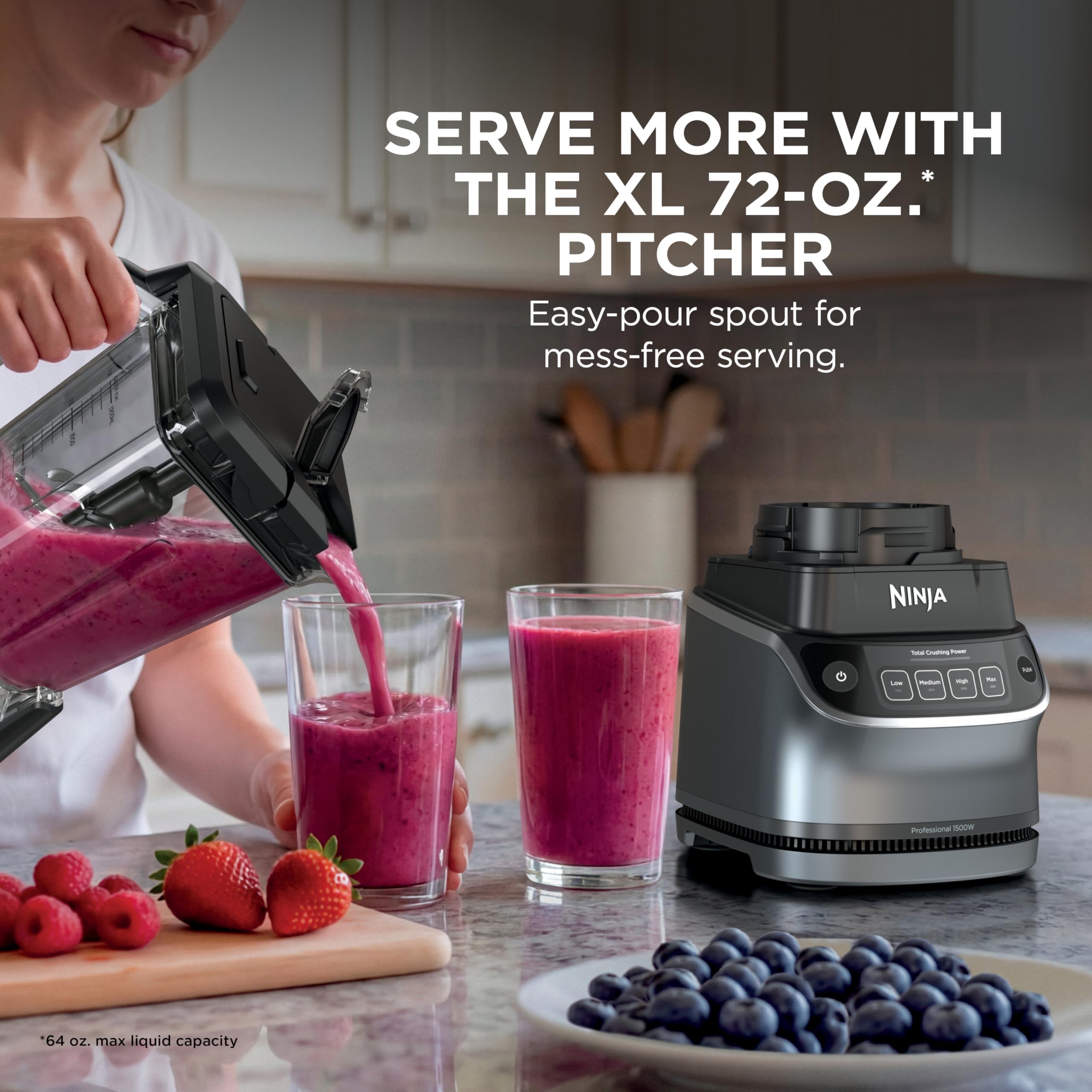 Ninja UltraCrush Pro Kitchen System, 1500W, Silver, BP401C, 72oz/2.1L 🍁 All In One Marketplace Canada