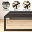 Zinus Full Bed Frame - ABEL 14 inch Metal Bed Frame with Steel Slat Support, No Box Spring Needed, Easy Assembly - Minimalist Platform Bed in a Box with Underbed Storage Space, 5 Year Wrranty, Full 🍁 All In One Marketplace Canada