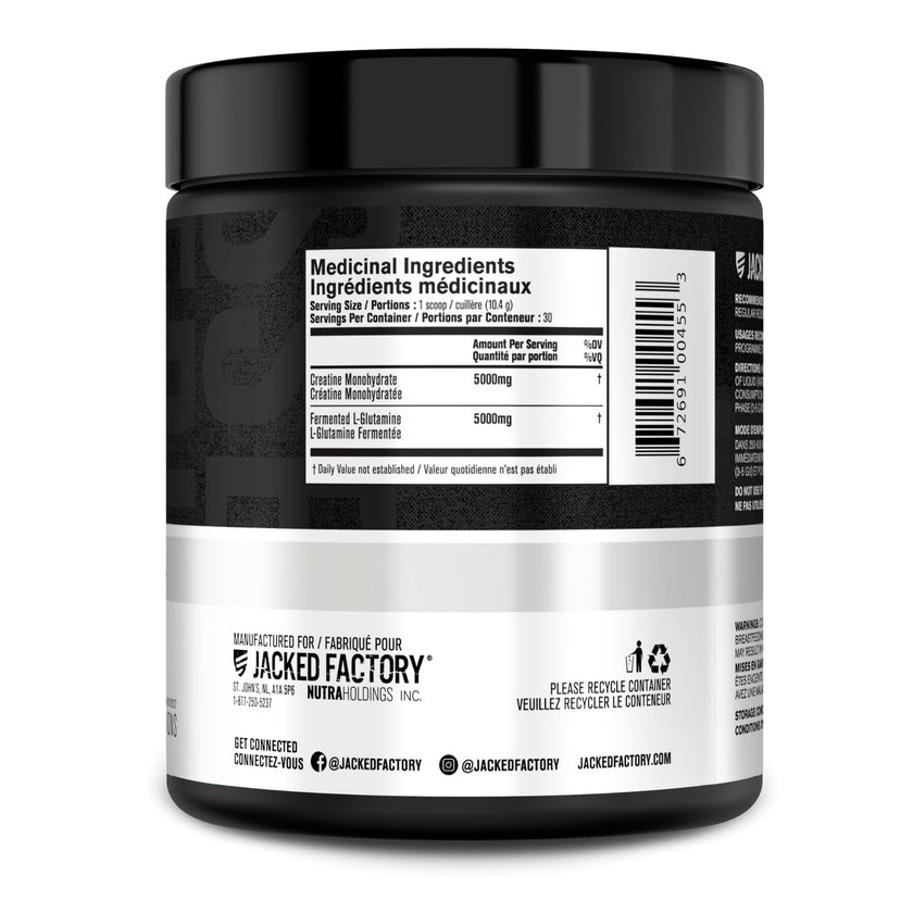 Creatine + Glutamine - Canadian-Owned Supplement with L-Glutamine - 30 Servings 🍁 All In One Marketplace Canada