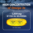 Triple Strength Omega 3 Fish Oil 1200 mg | EPA & DHA | Wild Caught, Sustainably Sourced Omega-3 Fatty Acids | Premium Burpless Fish Oil Supplements | Clean Label Certified, Third-Party Tested | 30 Ct 🍁 All In One Marketplace Canada
