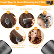 39PCS Self Grip Hair Rollers Curlers 3 Sizes Black Hair Roller 2.5in, 1.9in, 1.4in, Jumbo Hair Roller with 12PCS Duckbill Clips Hair Rollers for Long Medium Short Thick Fine Volume Bangs Hair 🍁 All In One Marketplace Canada
