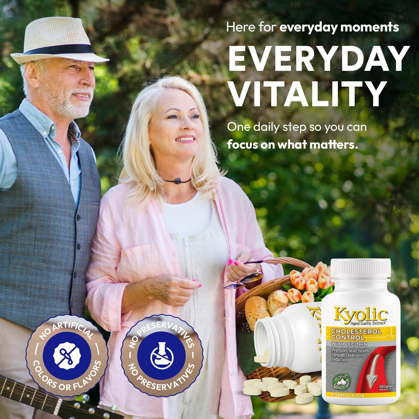 Kyolic Formula 104 Aged Garlic Extract, Odourless Garlic, 360 Capsules 🍁 All In One Marketplace Canada