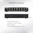 NETGEAR 8-Port Gigabit Ethernet Unmanaged Switch (GS308) Home Network Hub, Office Ethernet Splitter, Plug-and-Play, Desktop or Wall Mount, Black 🍁 All In One Marketplace Canada