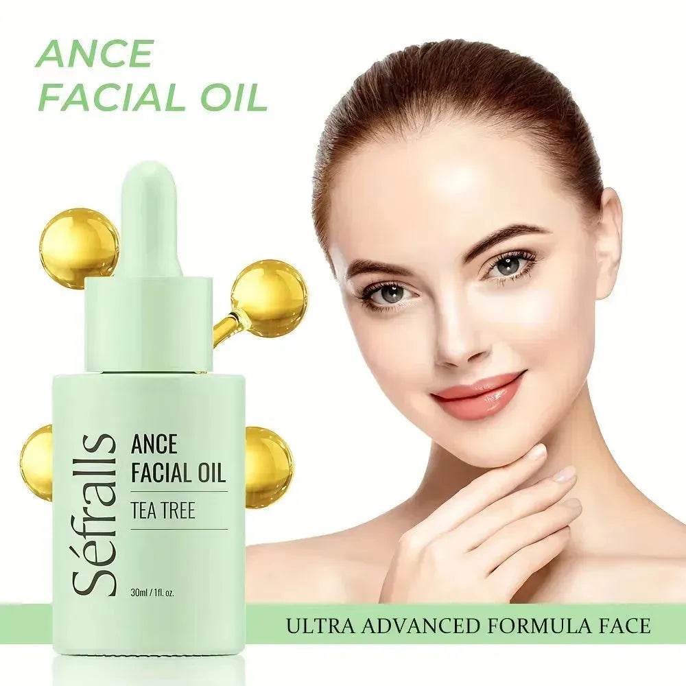 Sefralls Tea Tree Facial  Acne Oil Desalinates Acne Marks Hydrating Cleaning Skin Facial Oil 30ml