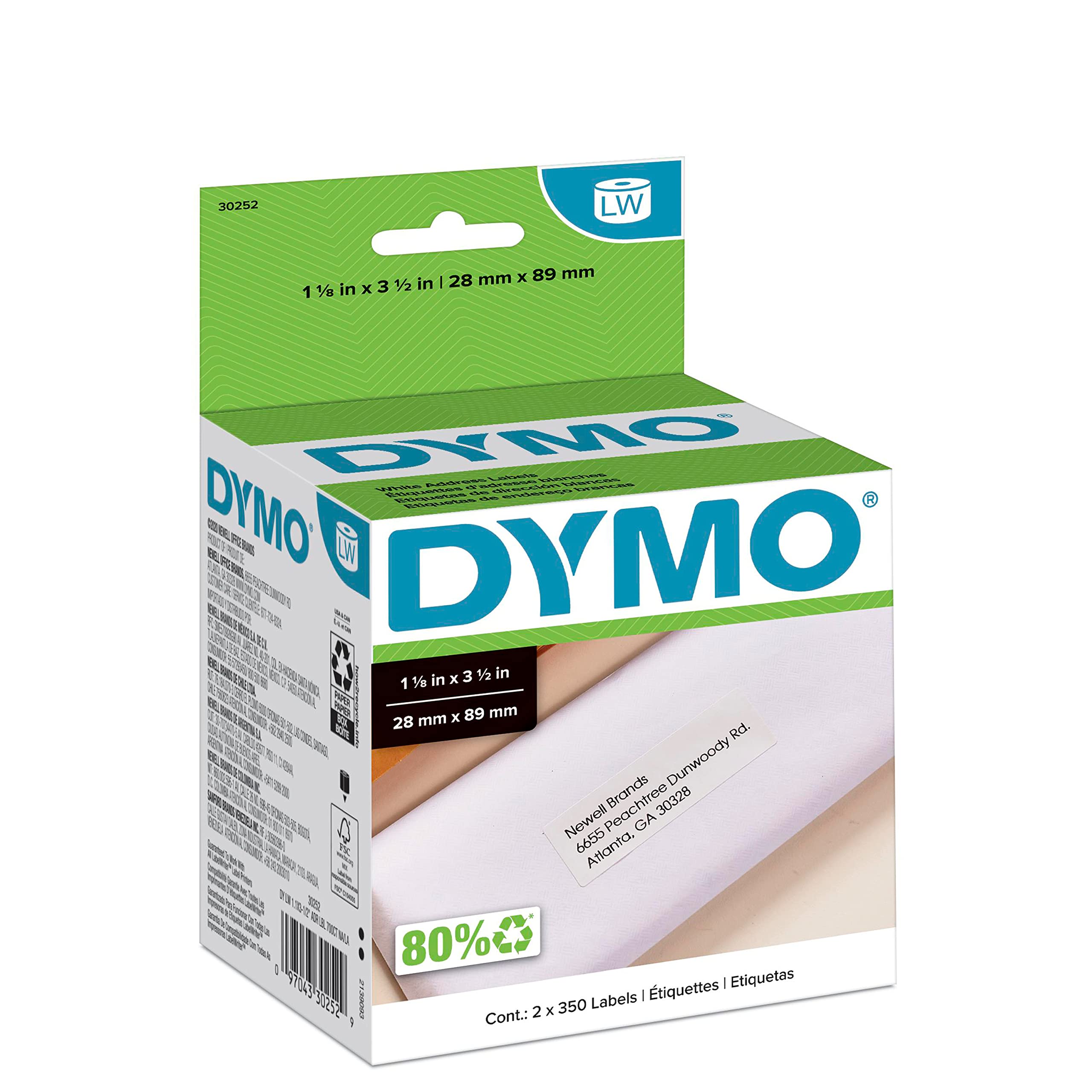 DYMO LW Thermal Printer Labels - 1-1/8 x 3-1/2 Inch Mailing Address Labels for LabelWriter Printers – 700 Count 🍁 All In One Marketplace Canada