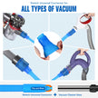 Sealegend 1 Piece Dryer Vent Cleaning Kit, Dryer Vent Cleaner Dryer Lint Vacuum Attachment with Stretch Connector Compatible with All Vacuum Cleaner Vacuum Hose Lint Remover, Blue 31.5 Inch 🍁 All In One Marketplace Canada
