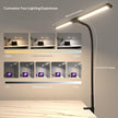 Double-Headed Clip-On Desk Lamp – Eye Protection LED Study Light (Black / White)