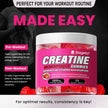 Creatine Monohydrate Gummies 5000mg for Men & Women, Gomitas de Creatina 5g Creatine Monohydrate, 0g Sugar Creatine Pre-Workout for Muscle Strength, Vegan, 120 Count Strawberry (Pack of 1) 🍁 All In One Marketplace Canada