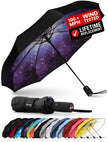 Repel Windproof Travel Umbrella - Compact & Withstands Winds up to 100MPH, Strongest Premium Auto Folding Umbrella for Rain and Sun - Durable, Light & Portable for Women & Men, Fits Backpack & Cars 🍁 All In One Marketplace Canada