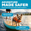 Outward Hound Granby Splash Dog Life Jacket with Handle, Reflective Floating Vest for Swimming & Boating, Maximum Buoyancy, All Skill Levels, Extra-Small Dogs & Puppies (11–15
