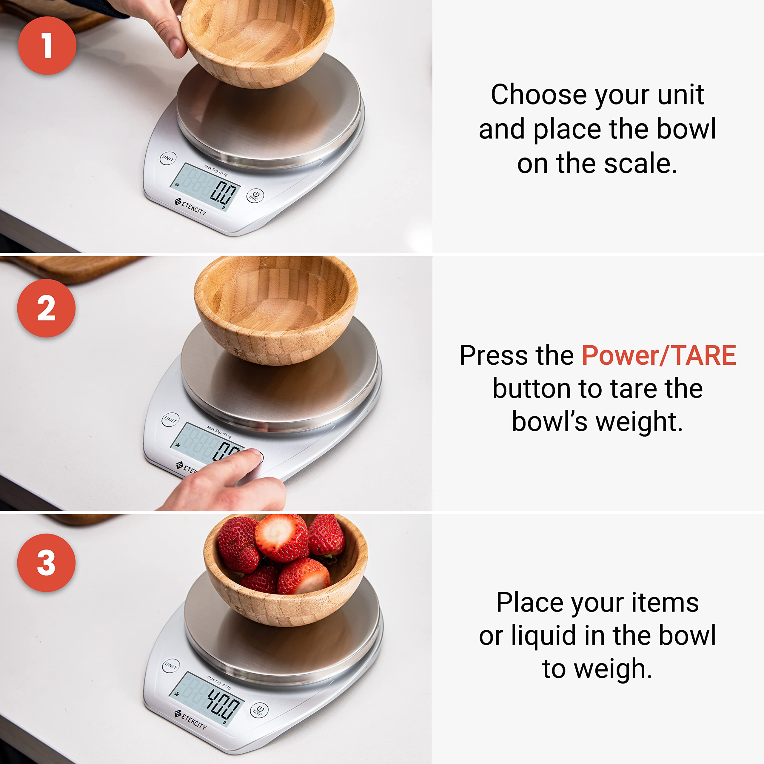 Etekcity 0.1g Food Kitchen Scale with Bowl, Digital Grams and Ounces 🍁 All In One Marketplace Canada