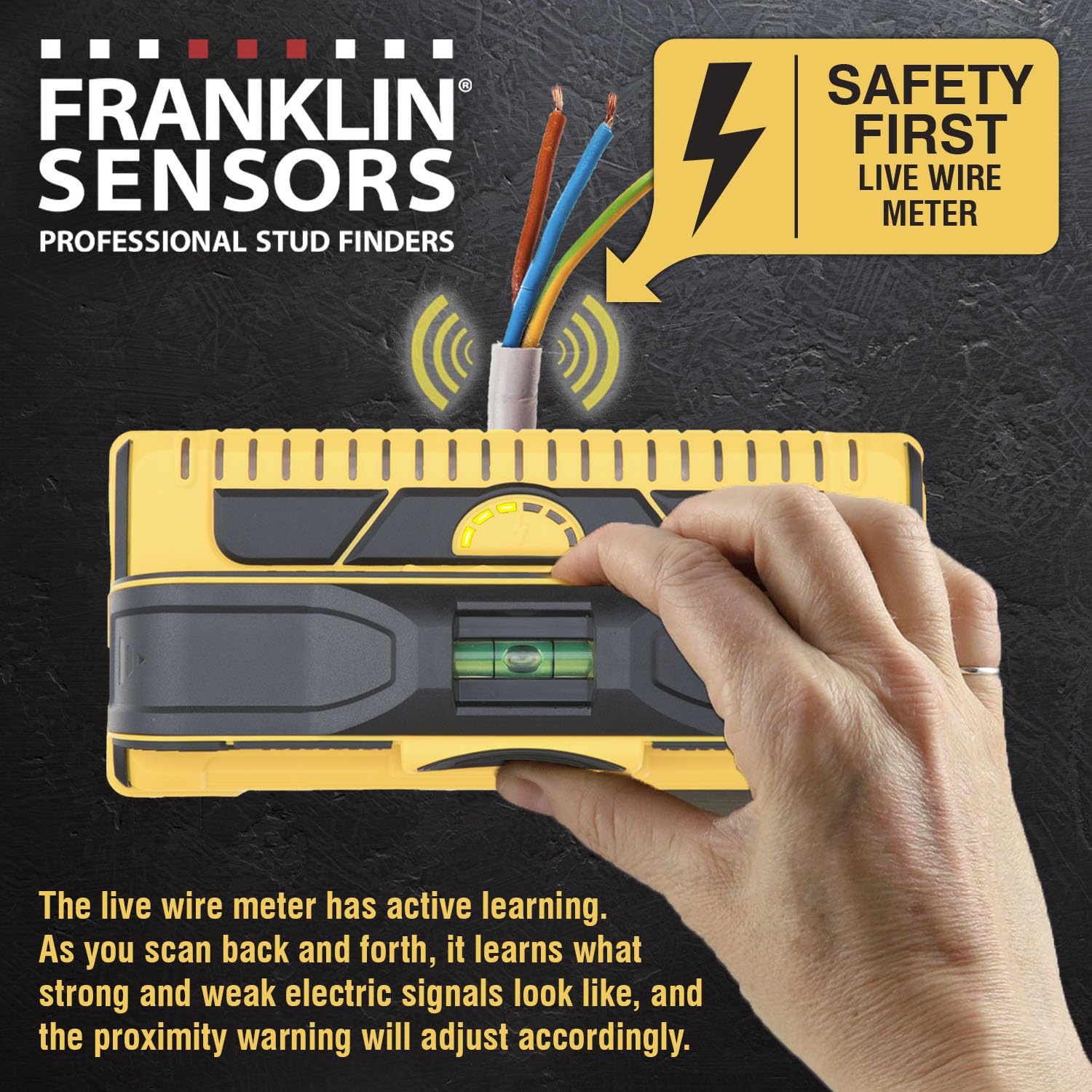 Franklin Sensors ProSensor M210 Stud Finder with 13-Sensors, Wood & Metal Stud Detector/Wall Scanner, Live Wire Detection 🍁 All In One Marketplace Canada