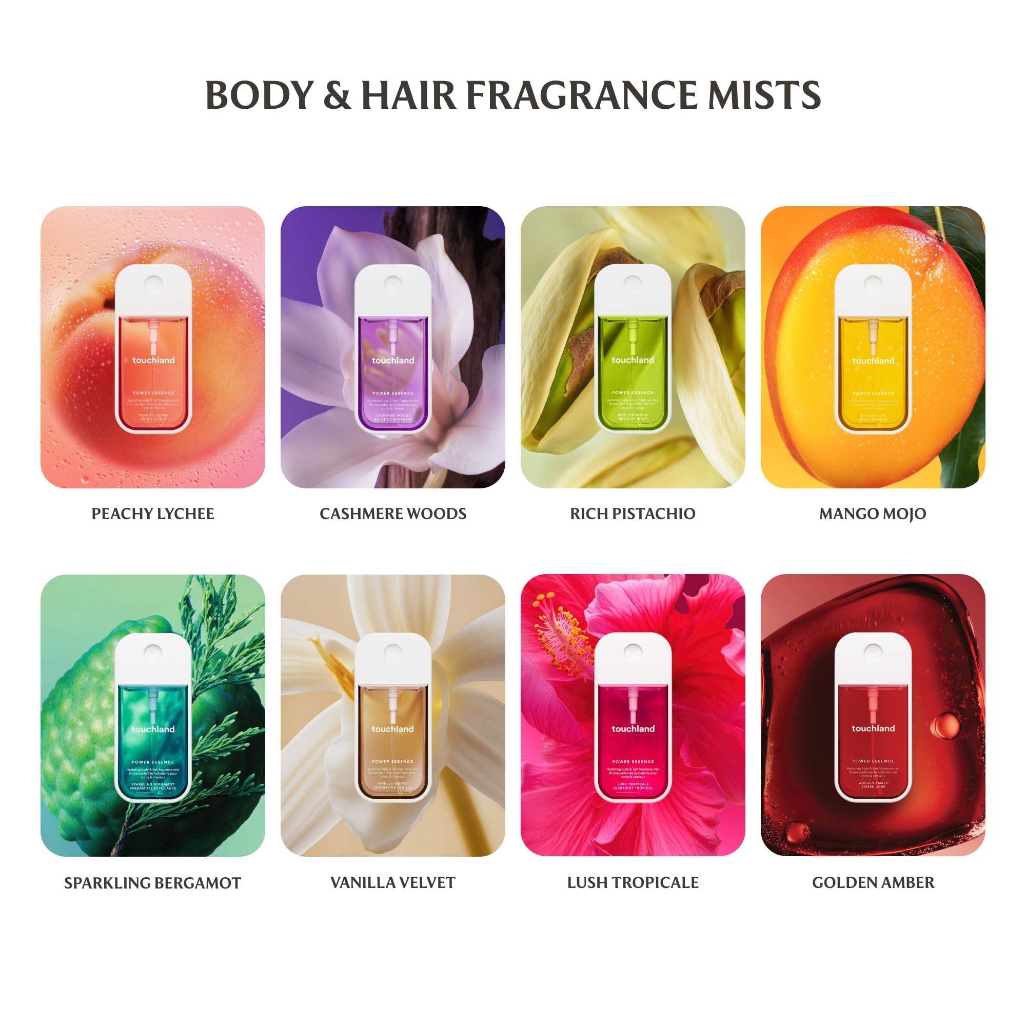 Touchland Body & Hair Fragrance Mist, 2 FL OZ - Vanilla Velvet 🍁 All In One Marketplace Canada
