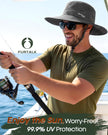 FURTALK Mens Bucket Sun Hat UPF 80+ Wide Brim Hiking Fishing Beach Outdoor Hats Dark Grey 🍁 All In One Marketplace Canada