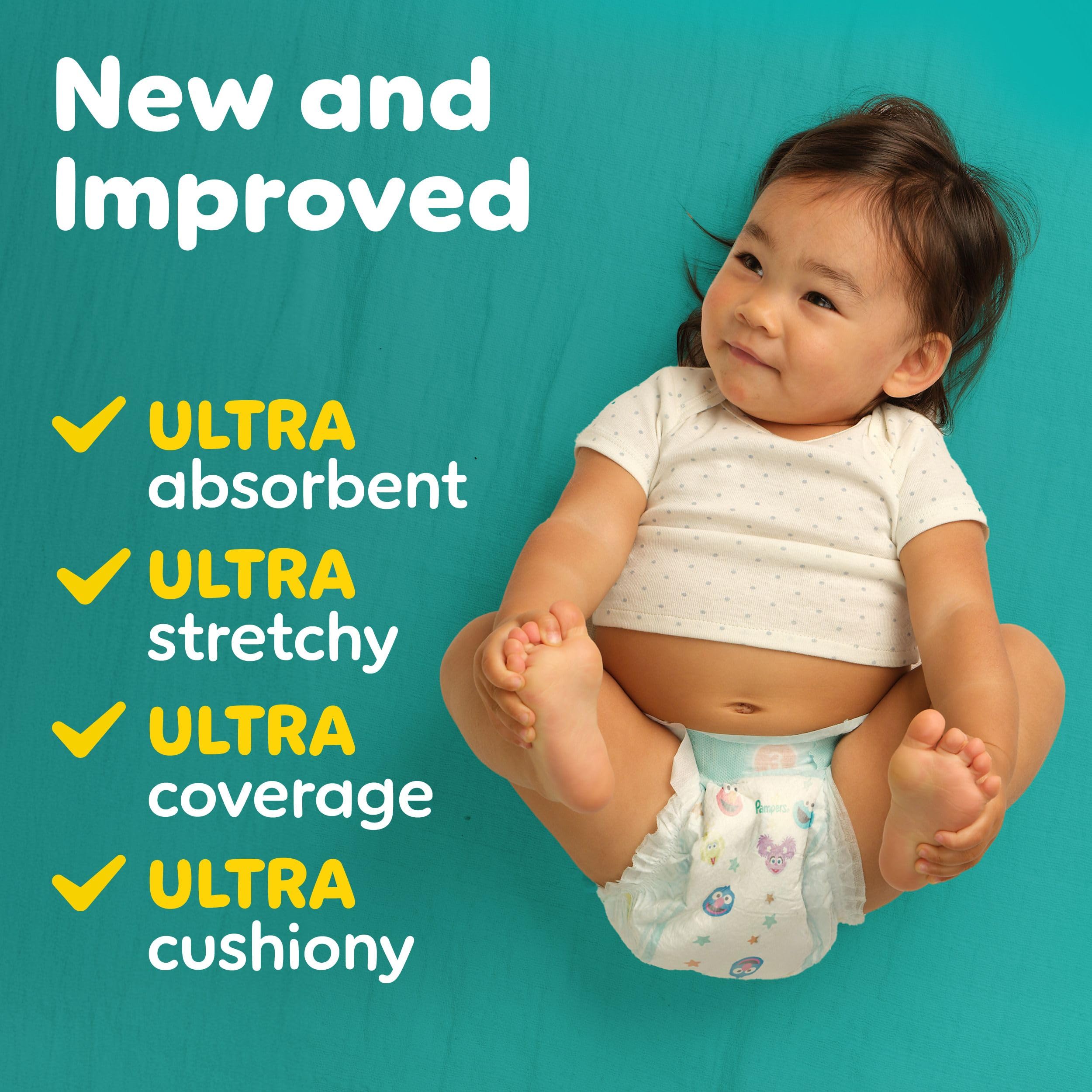 Pampers Baby Dry Ultra Diapers, Size 4 (22-37 lbs), 156 Count, Absorbent Disposable Diapers 🍁 All In One Marketplace Canada