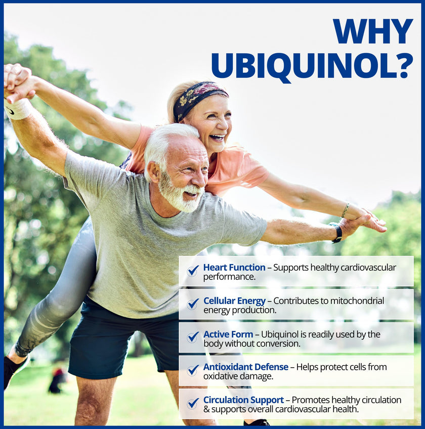 CanPrev Ubiquinol 100mg with MCT Oil, 60 Softgels, 2-Month Supply, CoQ10 Supplement for Heart & Cardiovascular Support, Enhanced Absorption, Non-GMO & Gluten Free, Coenzyme Q10 for Energy & Vitality 🍁 All In One Marketplace Canada