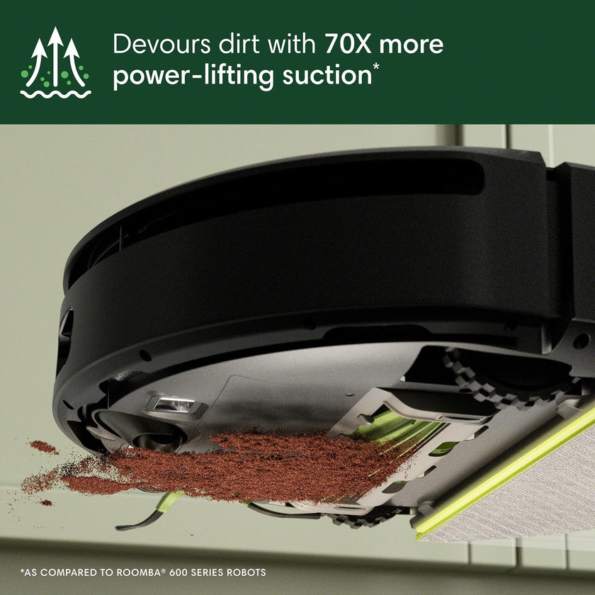 iRobot Roomba 205 DustCompactor Combo Robot Vac & Mop - Compacts Dirt Inside, No Emptying for 60 Days, Space Saving, No Dock, No Bags, Intense Power-Lifting Suction, LiDAR Navigation, Multi-Surface 🍁 All In One Marketplace Canada