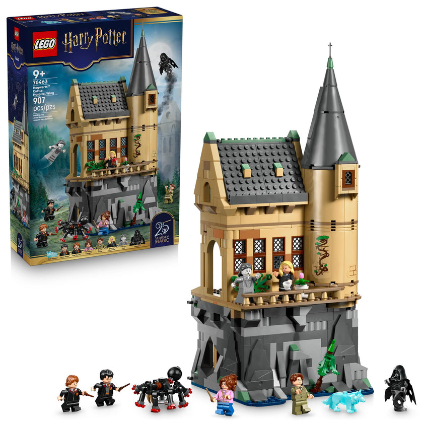 LEGO Harry Potter Hogwarts Castle: Hospital Wing Building Toy for Girls & Boys - Pretend Play Set for Kids, Ages 9+ - W/7 Minifigures & Wolf Patronus Toy Figure - Gift Idea for Birthdays - 76463 🍁 All In One Marketplace Canada