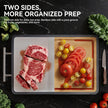 Mothers Day Gifts, Titanium Cutting Board for Kitchen, Double Sided Reversible Chopping Board, Titanium & Bamboo Wood Cutting Board for Meat, Vegetables and Fruit, Easy to Clean (16×11) 🍁 All In One Marketplace Canada