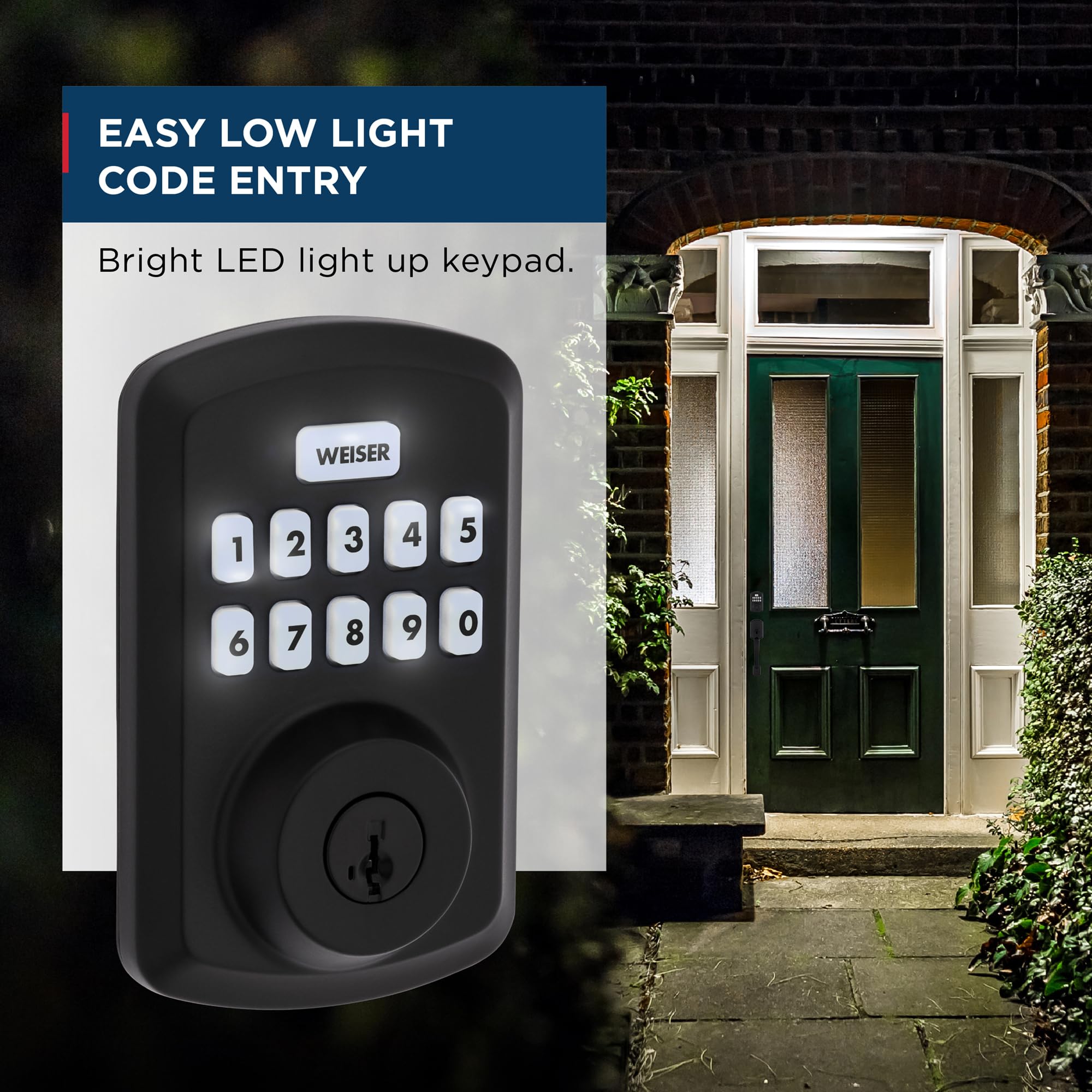 Weiser Powerbolt 3 x Daylon Combo Pack, Keyless Entry Door Lock/Deadbolt with Door Handle/Lever in Matte Black, 10-Button Keypad Door Lock, Electronic Door Locks for Front Door 🍁 All In One Marketplace Canada