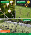 SIOTMERA 4Count Solar Lights Outdoor Waterproof IPX5, Solar Garden Lights, Wind Swaying Firefly Lights, Christmas Lights Outdoor, for Yard Lawn Pathway Decoration Lighting, 6LED WarmYellow 🍁 All In One Marketplace Canada