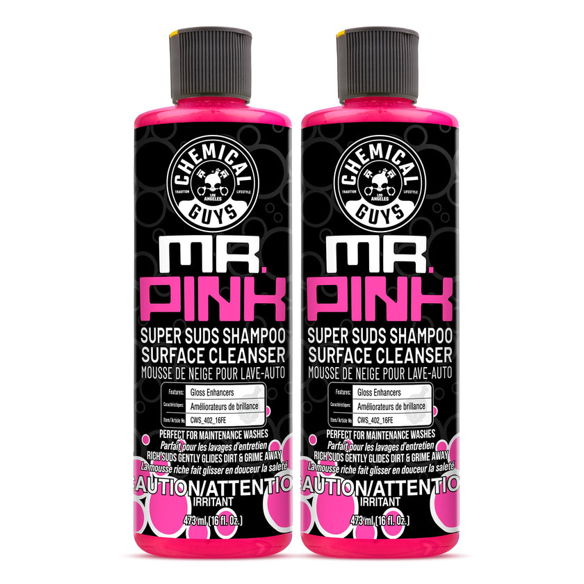 Chemical Guys Mr. Pink Foaming Car Wash Soap (Works with Foam Cannons, Foam Guns or Bucket Washes) Safe for Cars, Trucks, Motorcycles, RVs & More, 473 ml (2 Pack), Candy Scent 🍁 All In One Marketplace Canada