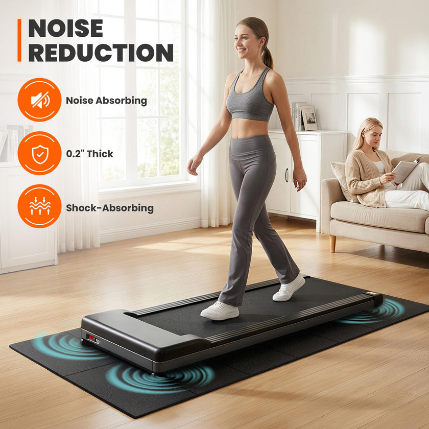 Stepwaver Walking Pad Mat for Carpet, Treadmill Mat for Hardwood Floors, High Density, 1/4 Thickness, Foldable, Floor Protection for Bike, Elliptical, Treadmill 🍁 All In One Marketplace Canada