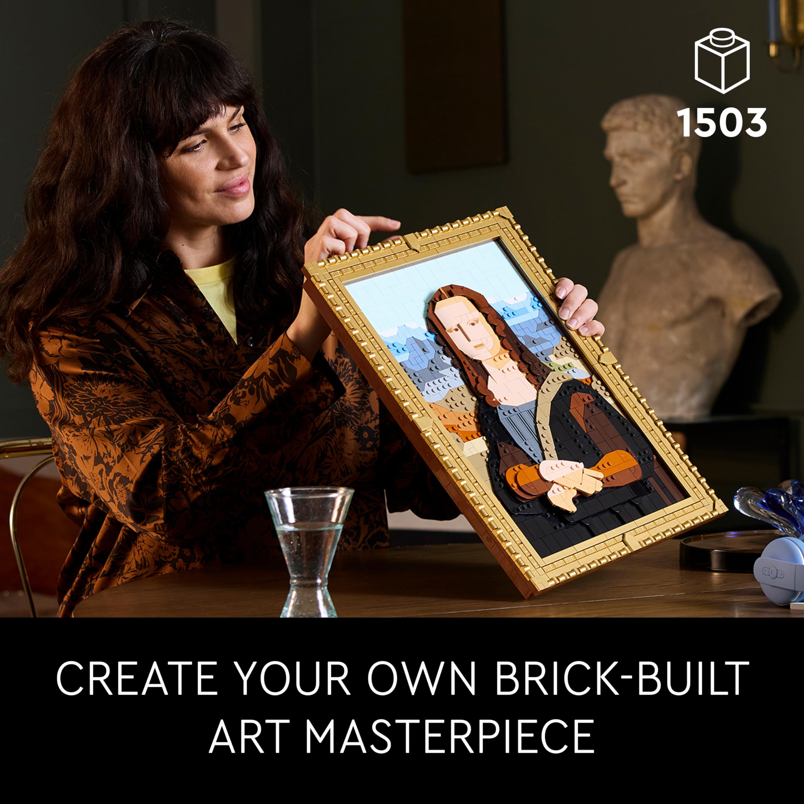 LEGO Art Mona Lisa Building Set - Leonardo da Vinci Wall Display, Ages 18+ - DIY Crafts for Men, Women - Great for Puzzle and Art Lovers - Birthday Gift Idea - Includes Detachable Frame - 31213 🍁 All In One Marketplace Canada