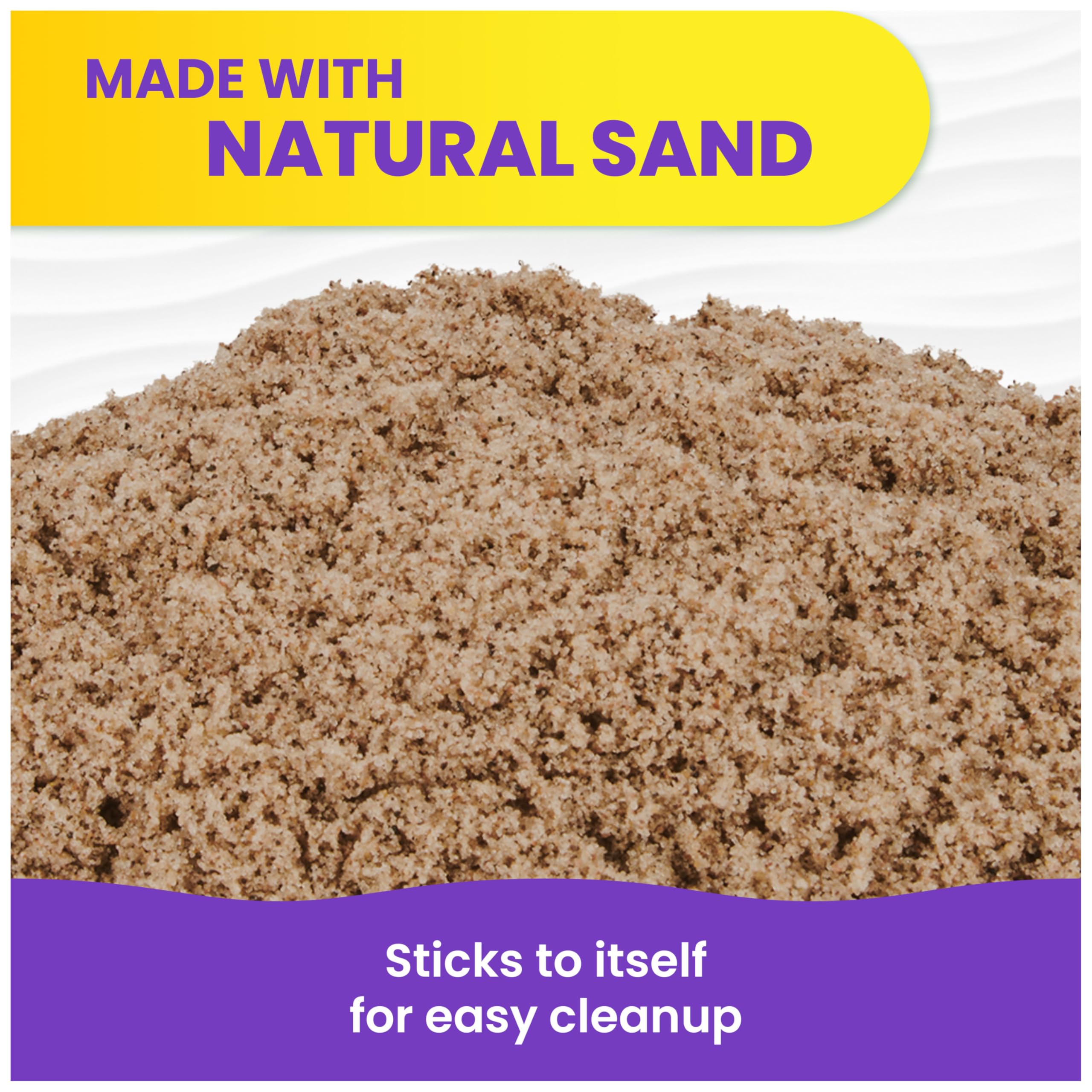 Kinetic Sand, 3lbs Beach Play Sand, Moldable Sensory Toys for Kids, Resealable Bag (Packaging May Vary), for Ages 3 and up 🍁 All In One Marketplace Canada