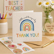27 Teacher Thank You Cards 9 Classroom Designs with Gold Foil 15x15 cm 🍁 All In One Marketplace Canada