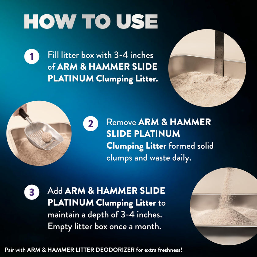 ARM & HAMMER Platinum Cat Litter, Cloud Control, Complete Odour Sealing with 14 Days of Odour Control, Multi-Cat Clumping Cat Litter with Hypoallergenic Light Scent, 8.16kg (Pack of 1) 🍁 All In One Marketplace Canada