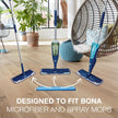 Bona Mop Microfiber Cleaning Pad for Hardwood & Hard Surface Floors - Value 3-Pack - For Use With Bona Mops - Dual Zone Cleaning 🍁 All In One Marketplace Canada