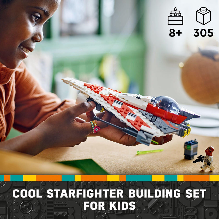 LEGO Star Wars Jedi Bob’s Starfighter Buildable Toy Vehicle, Brick Built Star Wars Starship with Jedi Bob Minifigure, Birthday Gift Idea for Boys, Girls or Any Fan Ages 8 and Up, 75388 🍁 All In One Marketplace Canada