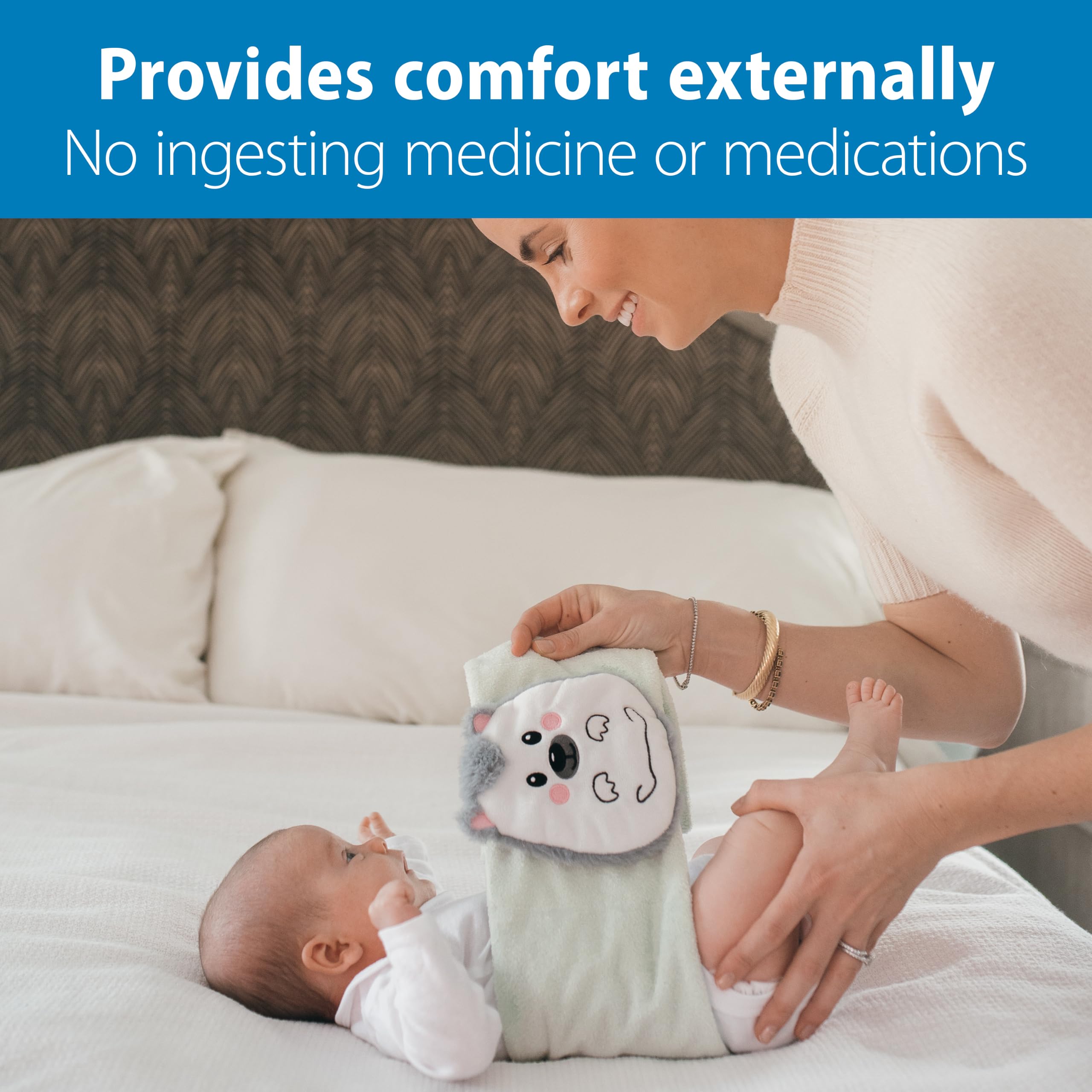 Dr. Brown's Infant Gripebelt Heated Belly Band, Soothe Baby's Tummy with Gentle Warmth and Compression, Hedgehog, 0m+ 🍁 All In One Marketplace Canada