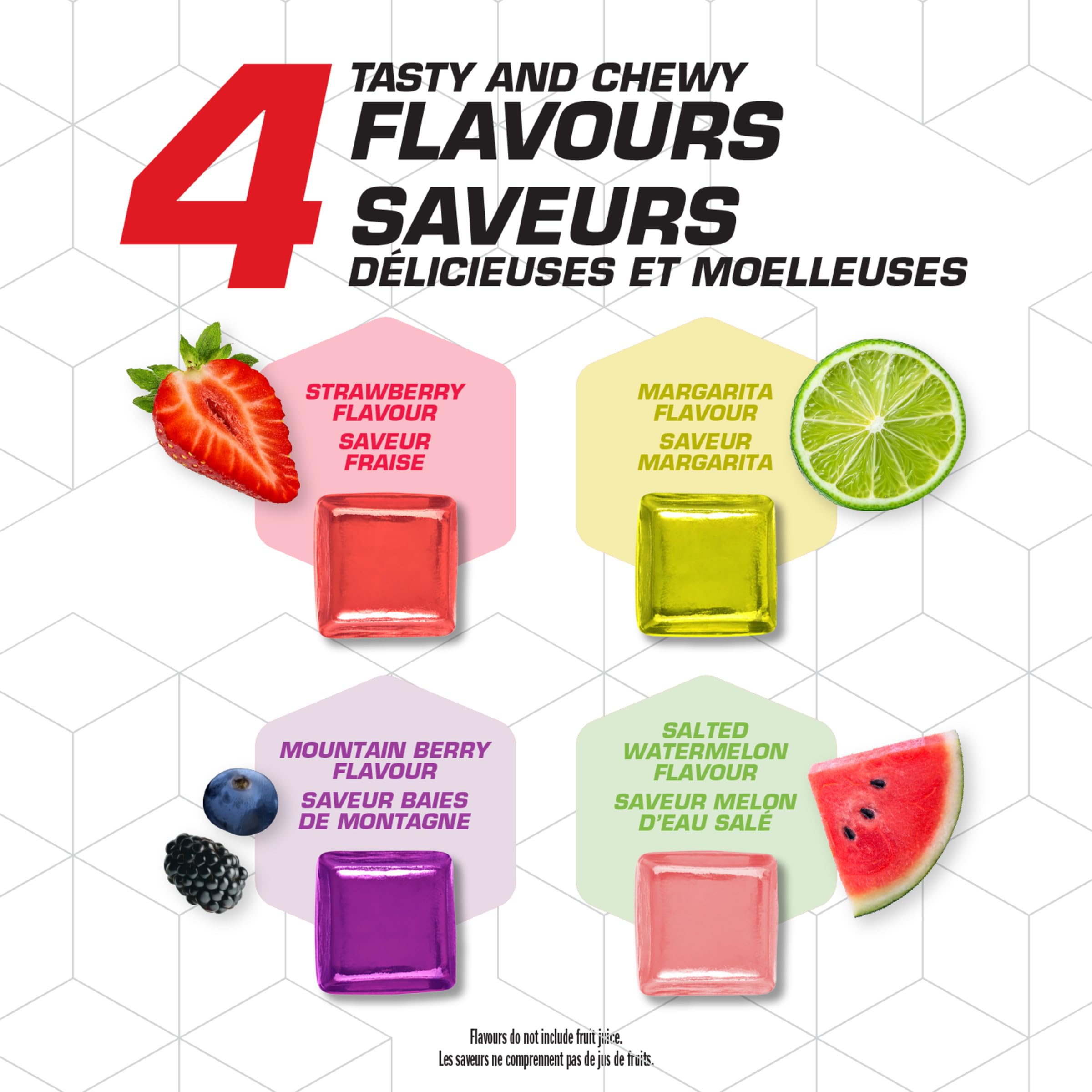 CLIF BLOKS Energy Chews, Salted Watermelon flavour, Gluten Free, Organic, No Artificial Flavours, 60 g (Pack of 18) 🍁 All In One Marketplace Canada