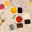 Pure Future 20-Pack Reusable Double Compartment Snack Containers with Lids - BPA-Free PP Meal Prep Bento Boxes for Lunch, Fruit & Dips, Microwave/Dishwasher Safe 🍁 All In One Marketplace Canada