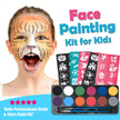 Maydear Face Painting Kit for Kids with 12 Colors Safe and Non-Toxic Large Water Based Face Paint (Matte) 🍁 All In One Marketplace Canada